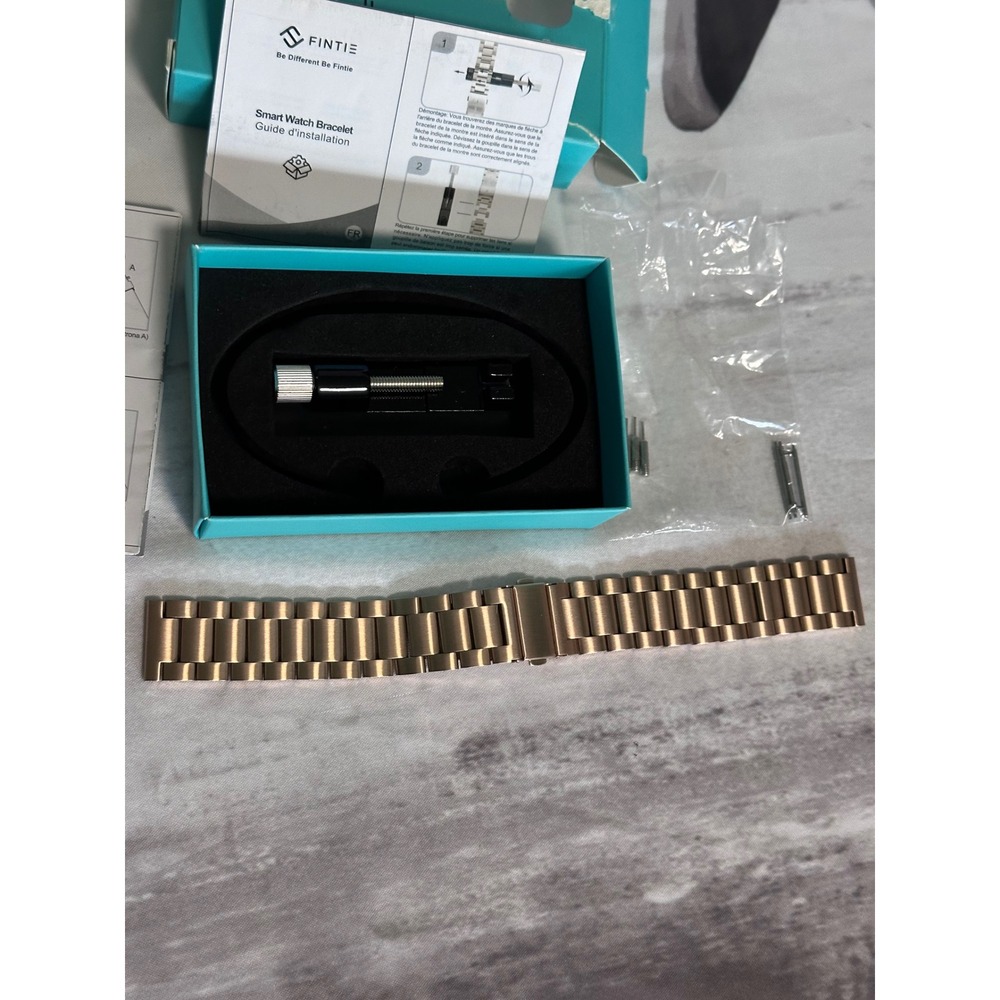 FINTIE Metal Watch Band Strap Rose Gold Stainless Steel‎ Replacement Bracelet